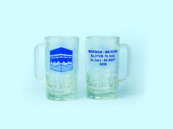 gelas kaca angkringan custom sablon logo usaha garasi digital