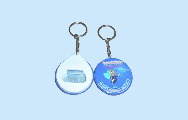 Pin gantungan kunci pembuka botol ukuran 44 mm