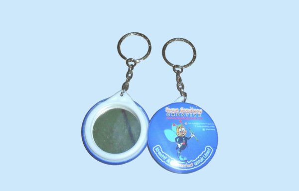 Pin Gantungan Kunci Cermin 44mm