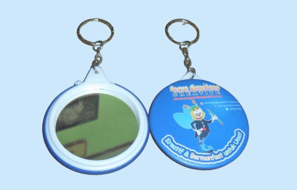 Pin Gantungan Kunci Cermin 58mm