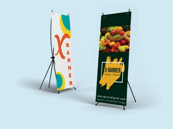 x banner media promosi portabel