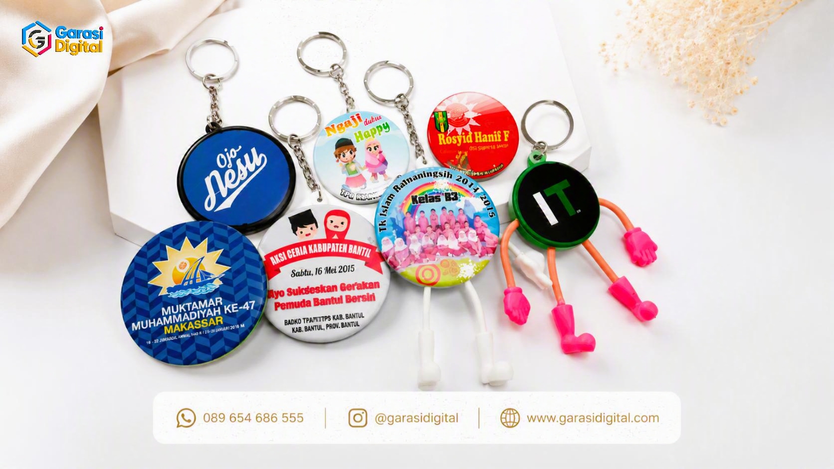 Jual pin terlengkap dengan berbagai ukuran dan desain custom